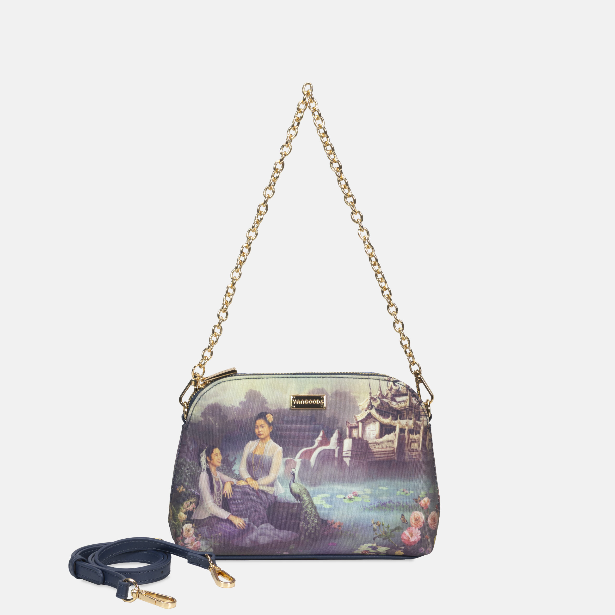 Crossbody Bag Stone Blue Front