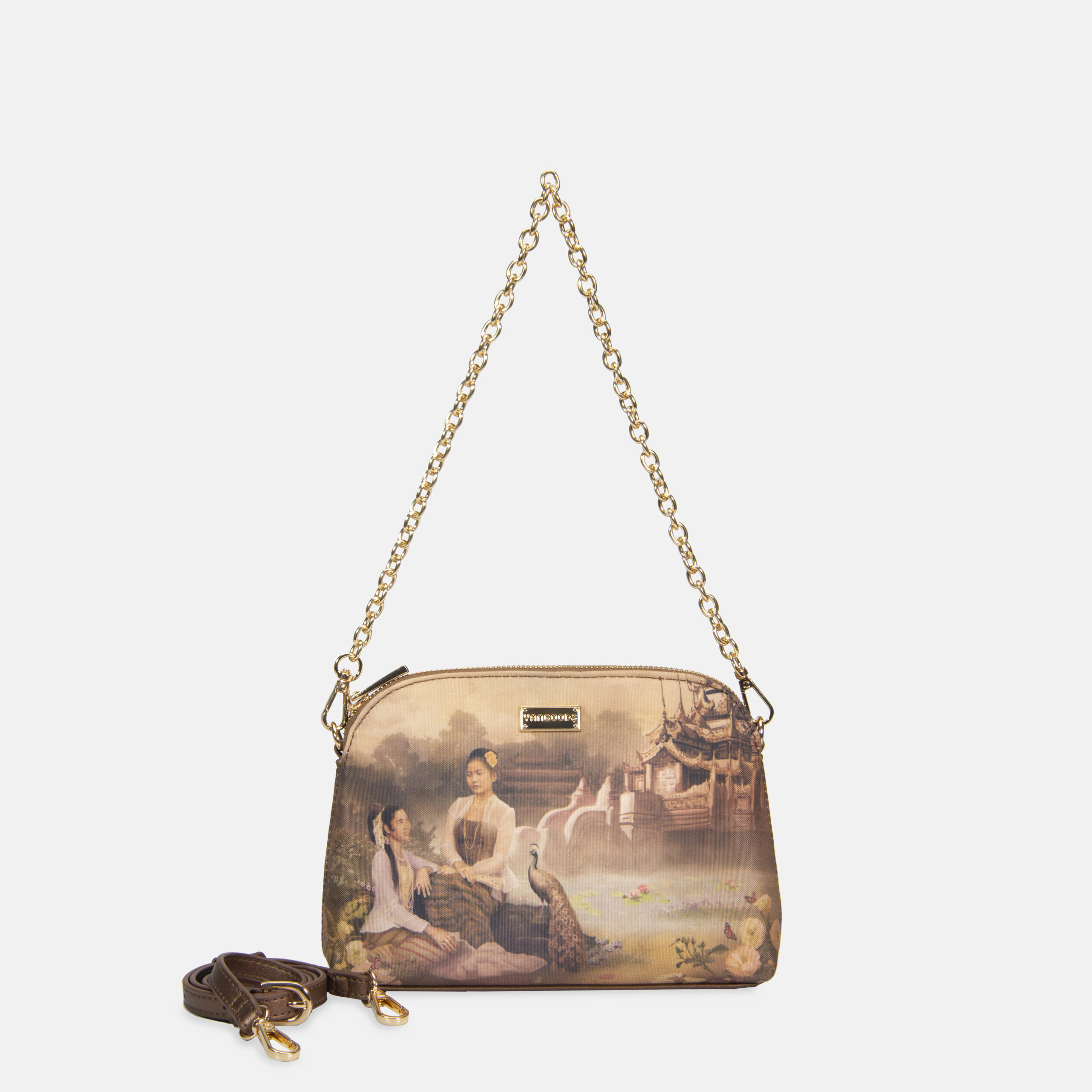 Crossbody Bag old gold Front